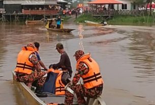 Tiga Pelajar Sekolah Menengah Masih Hilang Selepas Bot Tenggelam di Sungai Kayan, Lundu