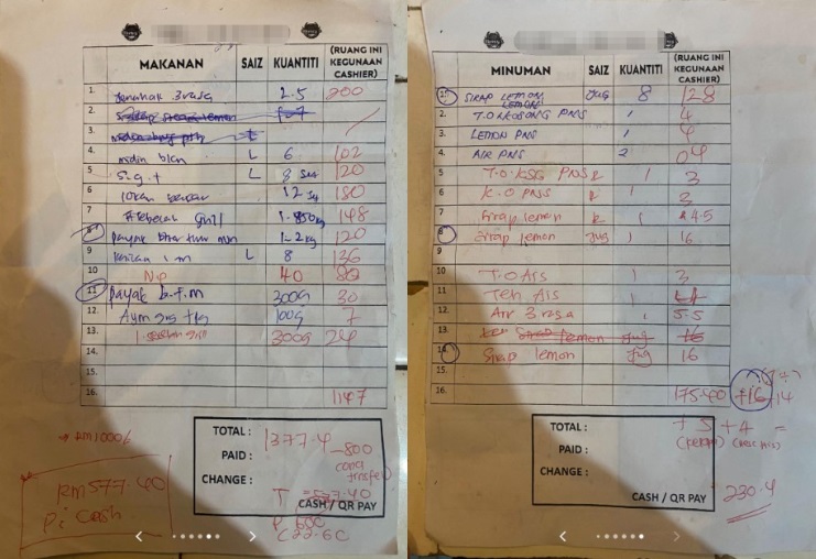 Pemilik Restoran Seafood Di Mukah Luah Kekesalan Terhadap Sikap YB Perak Berhubung Diskaun RM7