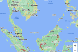 1,825 Titik Panas Dikesan di Kalimantan Barat, Kualiti Udara di Sarawak Terjejas